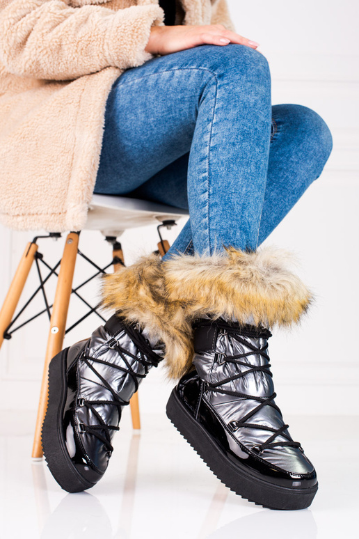 sniega apavi ar platformu sieviešu ar...