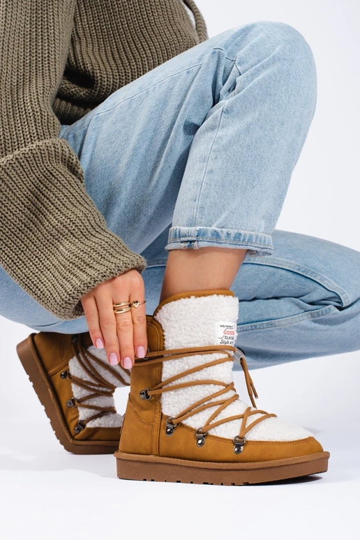 silti kamielis Sieviešu sniega zābaki silti kamielis Sieviešu sniega zābaki