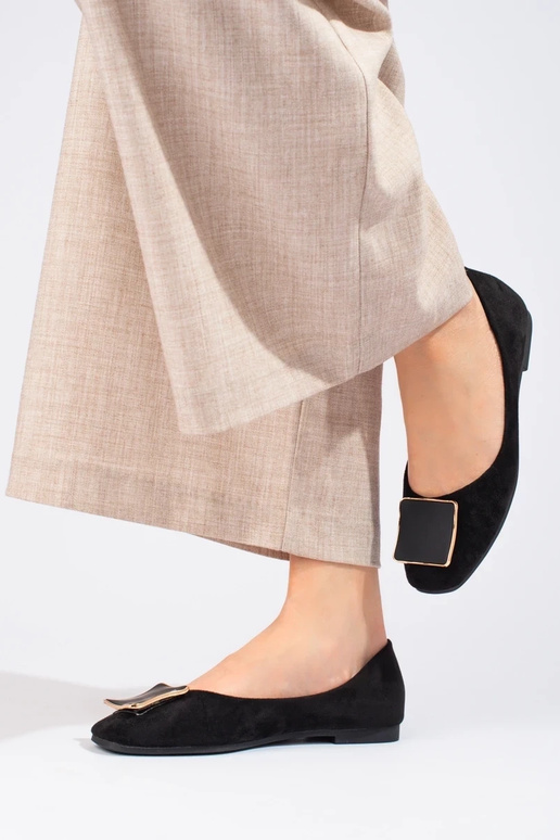 melnas krāsas  balerīnas Shelovet melnas krāsas  balerīnas Shelovet