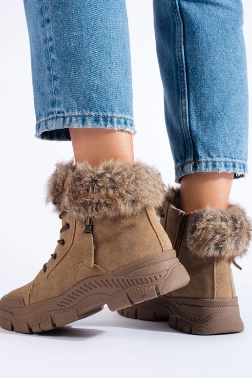 brūnas krāsas Sieviešu zābaki ar... brūnas krāsas Sieviešu zābaki ar...