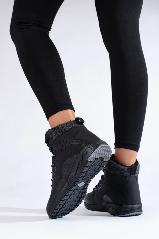 melnas krāsas augsts Trekinga apavi...