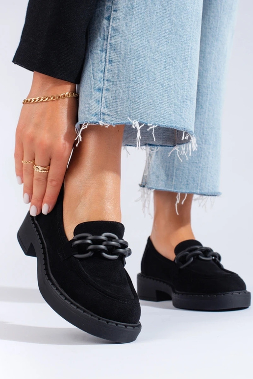 Sieviešu mokasīni Potocki  Melnas krāsas Sieviešu mokasīni Potocki  Melnas krāsas