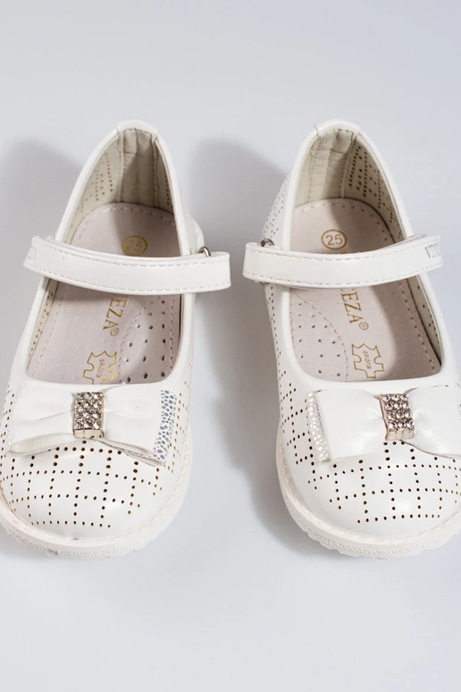 balerīnas  Vinceza balta krāsa balerīnas  Vinceza balta krāsa