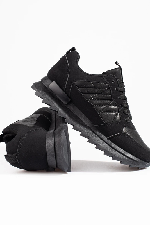 Sneakers  apavi Potocki Melnas krāsas Sneakers  apavi Potocki Melnas krāsas