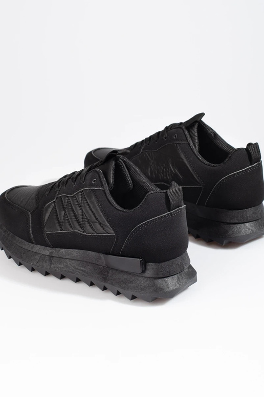 Sneakers  apavi Potocki Melnas krāsas Sneakers  apavi Potocki Melnas krāsas