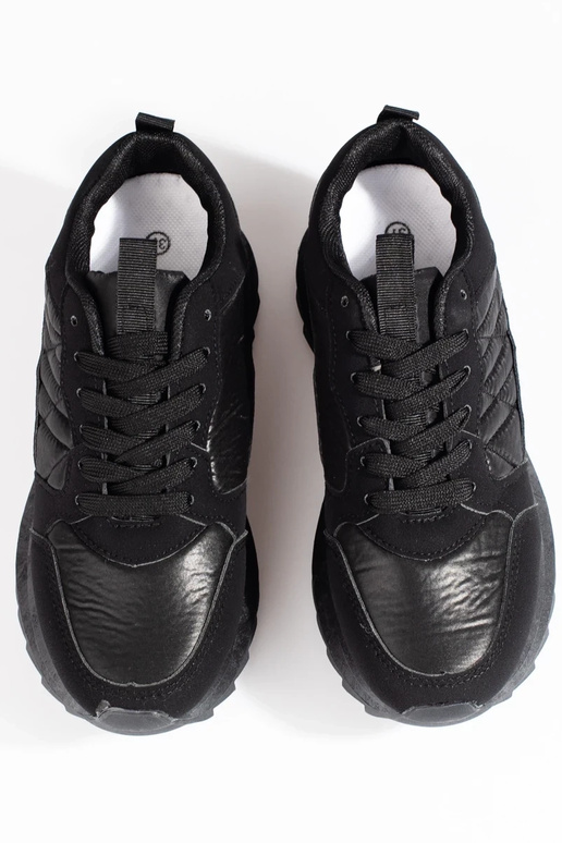 Sneakers  apavi Potocki Melnas krāsas Sneakers  apavi Potocki Melnas krāsas