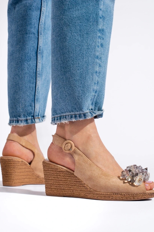 kurpes espadrilas  smilšu krāsas Potocki kurpes espadrilas  smilšu krāsas Potocki