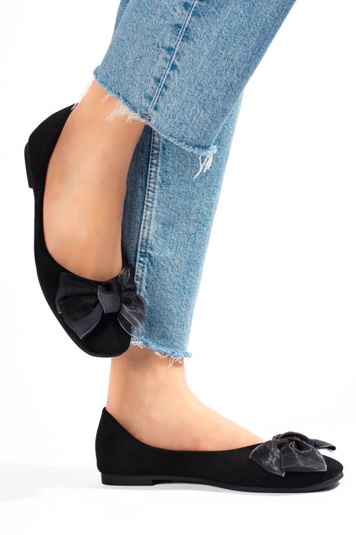 zamšādas  balerīnas  Shelovet Melnas... zamšādas  balerīnas  Shelovet Melnas...