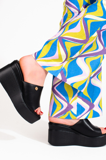 Moteriškas melnas čības 2