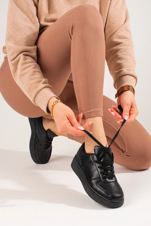 melnas krāsas sporta apavi Shelovet melnas krāsas sporta apavi Shelovet