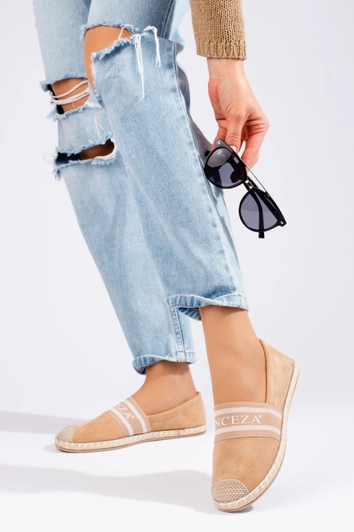 zamšādas espadrilas  smilšu krāsas...