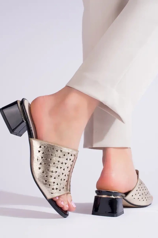 Zelta krāsas  čības    Shelovet