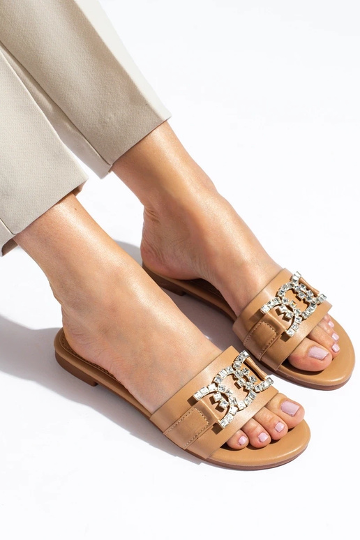 smilšu krāsas čības   Shelovet