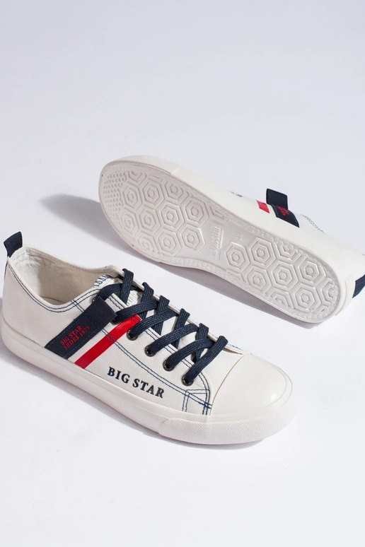 balta krāsa kurpes eko āda BIG STAR...