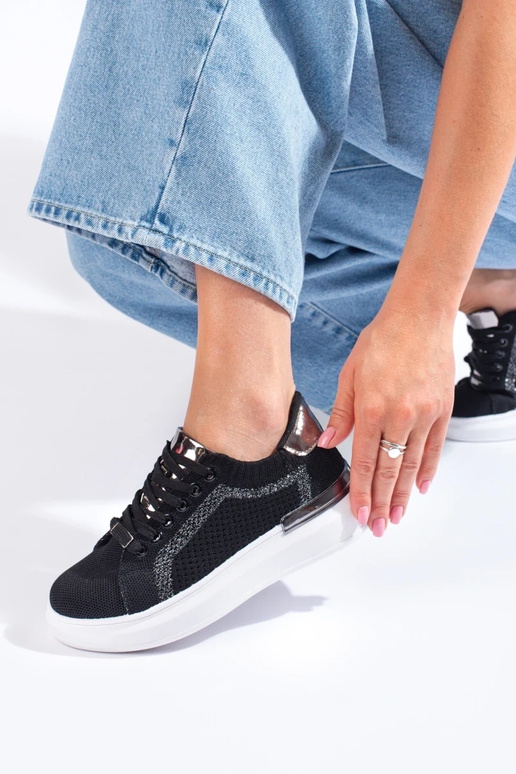 tekstila kurpes ar platformu Shelovet...