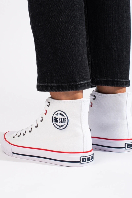 Sieviešu zābaki  balta krāsa BIG STAR...