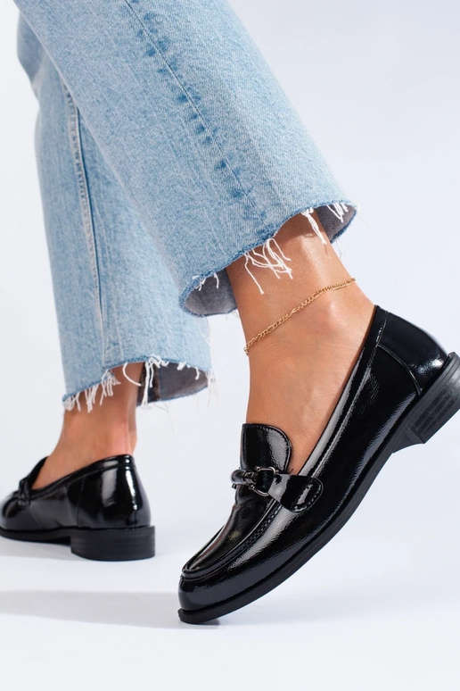 Laque  mokasīni Melnas krāsas Shelovet Laque  mokasīni Melnas krāsas Shelovet