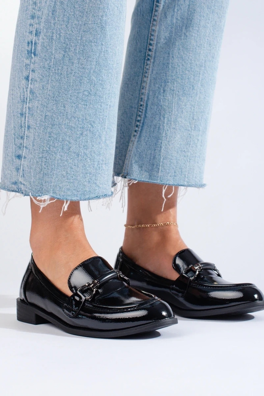 Laque  mokasīni Melnas krāsas Shelovet Laque  mokasīni Melnas krāsas Shelovet