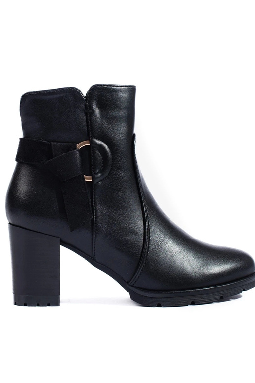 Ērti melni augstpapēžu zābaki