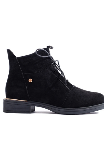 Zamšas sieviešu apavi melnā...