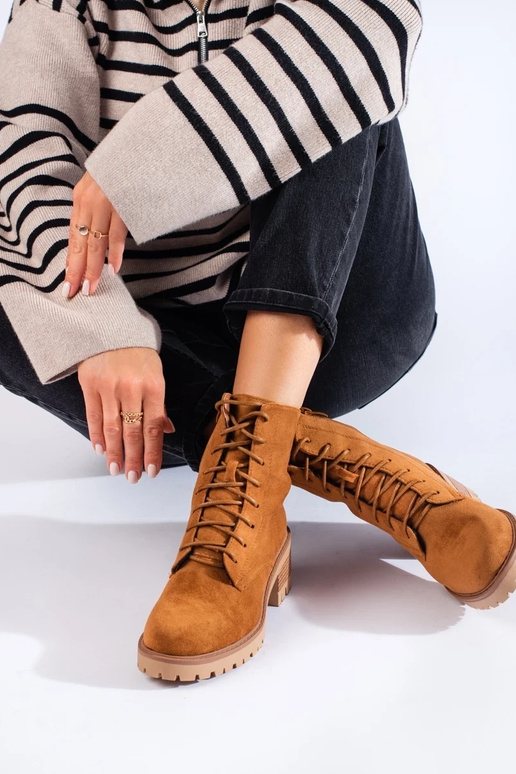 brūnas krāsas sasiets sieviešu zābaki brūnas krāsas sasiets sieviešu zābaki