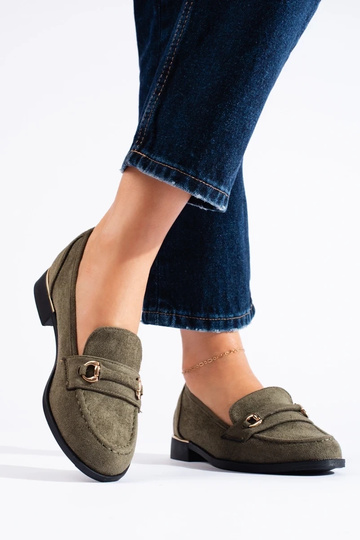 zamšādas kurpes  zaļš Shelovet 2