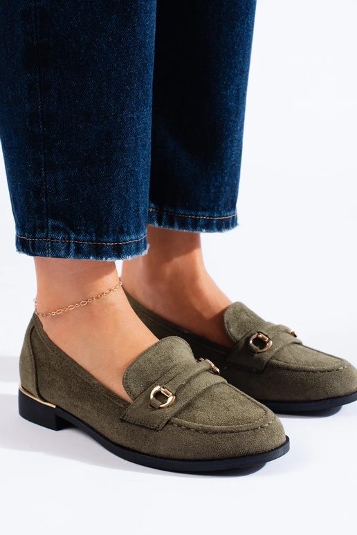 zamšādas kurpes  zaļš Shelovet zamšādas kurpes  zaļš Shelovet