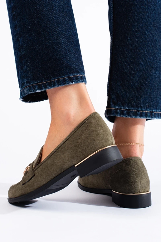 zamšādas kurpes  zaļš Shelovet zamšādas kurpes  zaļš Shelovet