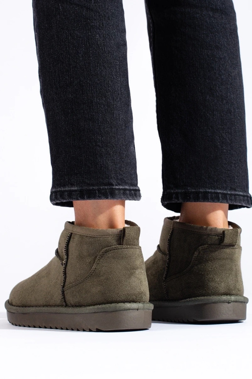 haki krāsas Sieviešu sniega zābaki