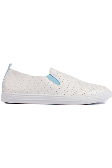kurpes slip on balta krāsa-