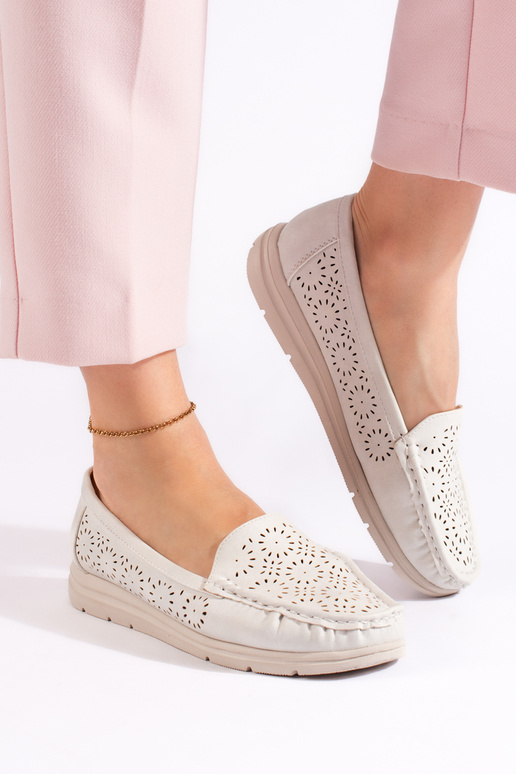 Sieviešu mokasīni balta krāsa Sieviešu mokasīni balta krāsa