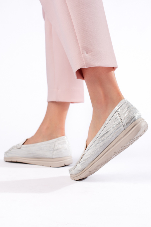 baltas krāsas Sieviešu mokasīni baltas krāsas Sieviešu mokasīni