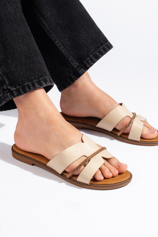 Eleganta stila  smilšu krāsas čības