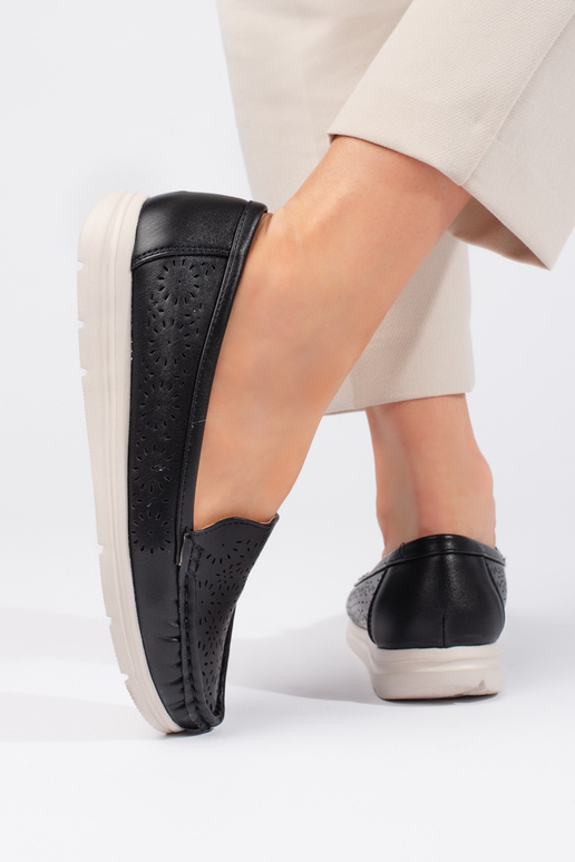 Sieviešu mokasīni Melnas krāsas