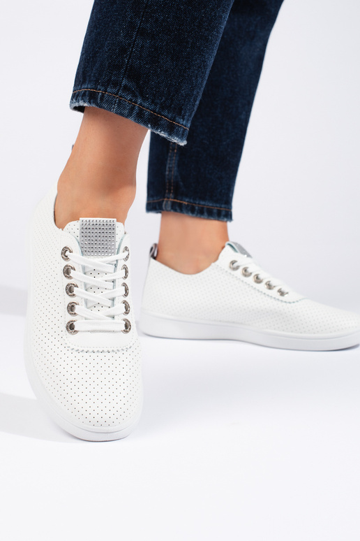 balta krāsa Sieviešu zābaki