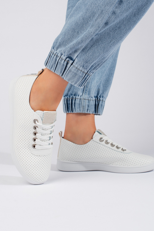 balta krāsa Sieviešu zābaki