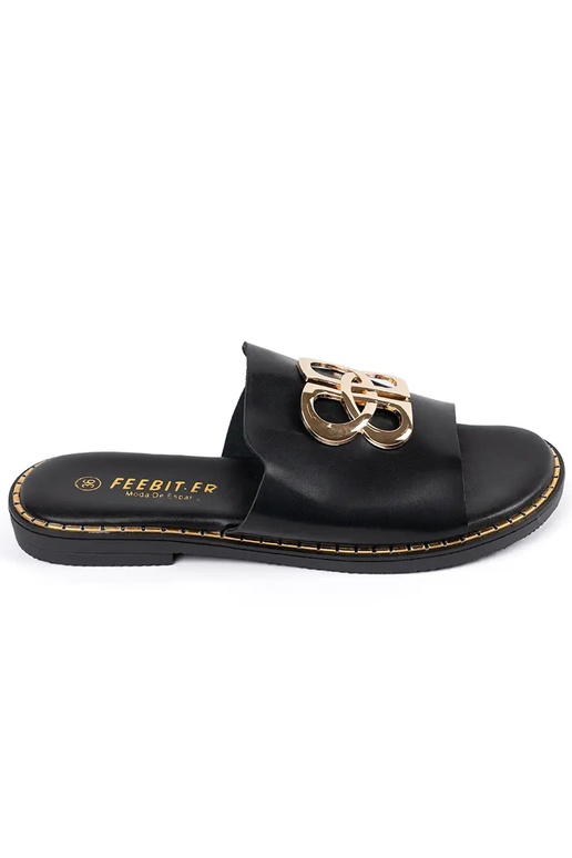 melnas krāsas  čības