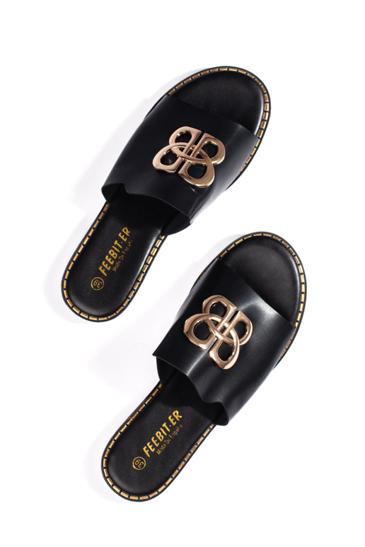 melnas krāsas  čības