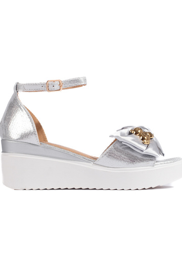 Sudraba krāsas  kurpes