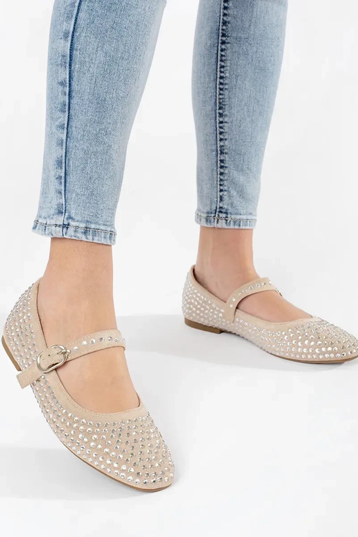 BezoIne sieviešu balerīnas z ćInietkami