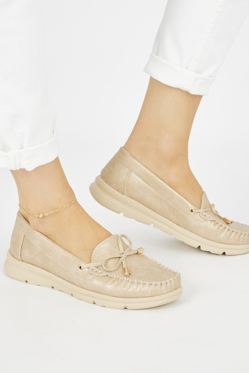 Zelta krāsas ērti mokasīni... 2