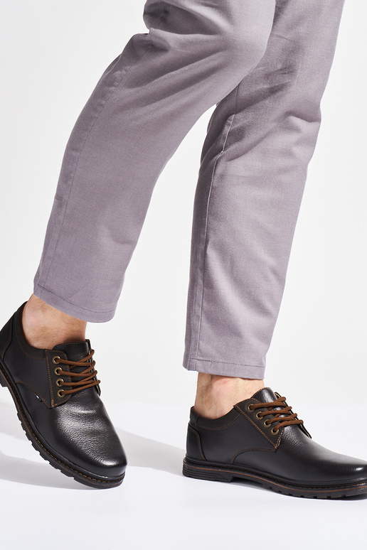 vīriešiem brūnas krāsas Apavi mežģīņots