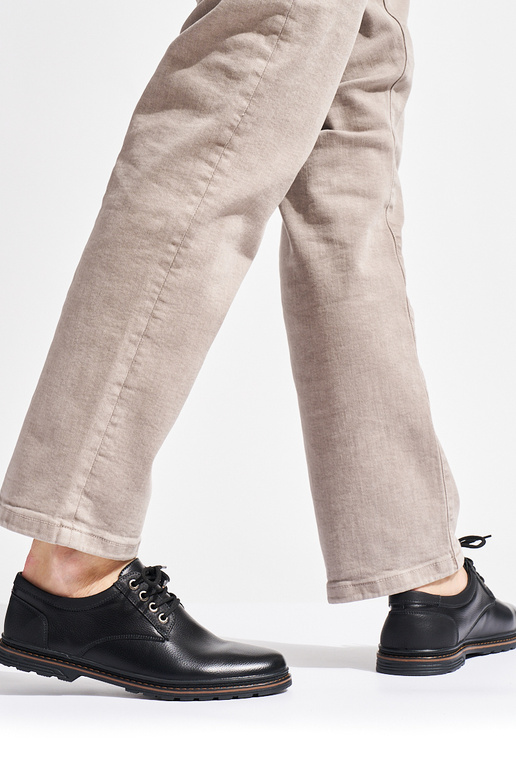 vīriešiem Melnas krāsas kurpes sasiets