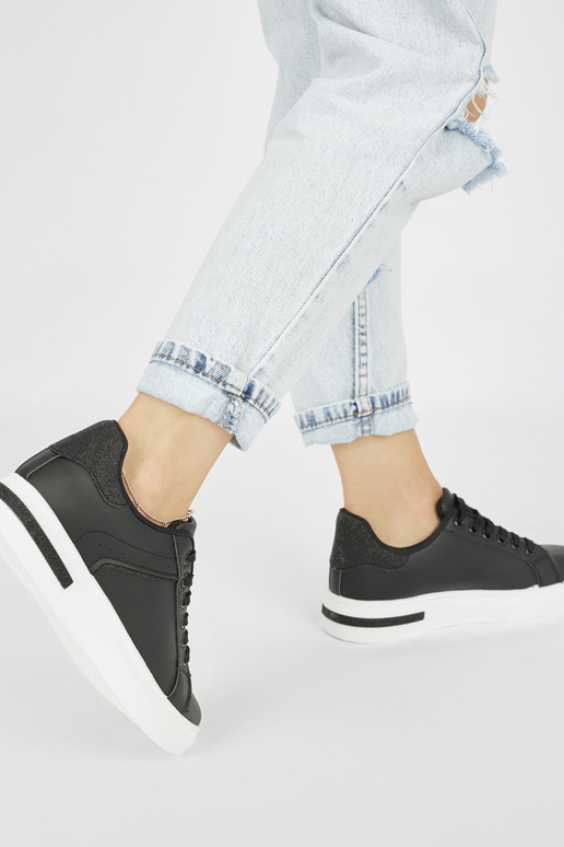 melnas krāsas sieviešu apavi sieviešu