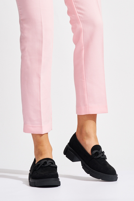 melnas krāsas sieviešu mokasīni z...