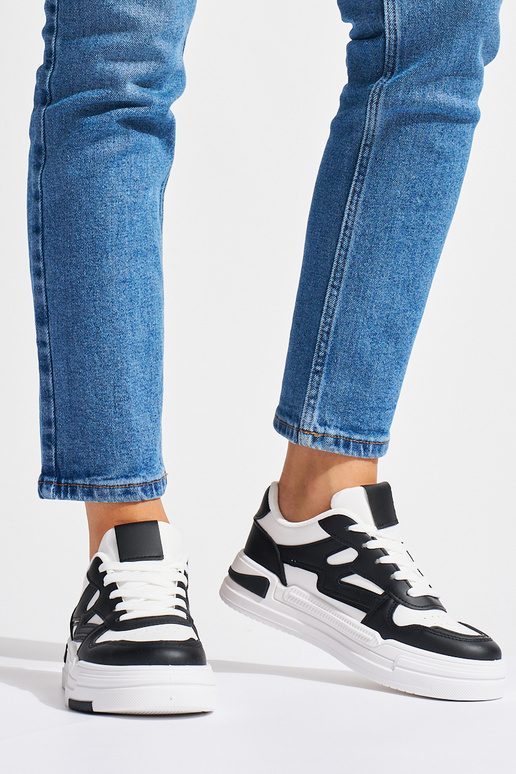 Baltas-Melnas krāsas Sporta apavi ar...