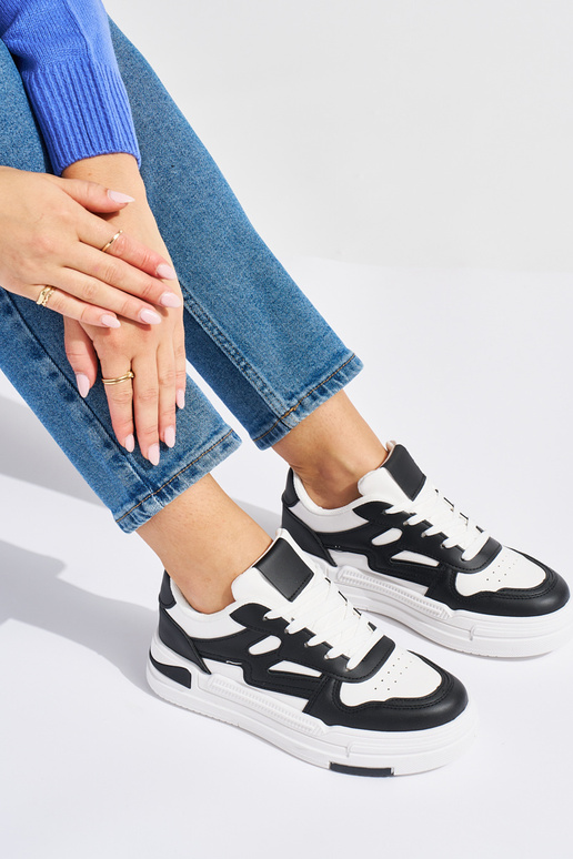 Baltas-Melnas krāsas Sporta apavi ar...