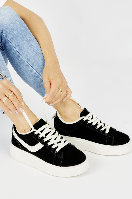 zamšādas Melnas krāsas sieviešu...