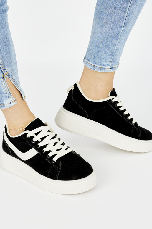 zamšādas Melnas krāsas sieviešu...