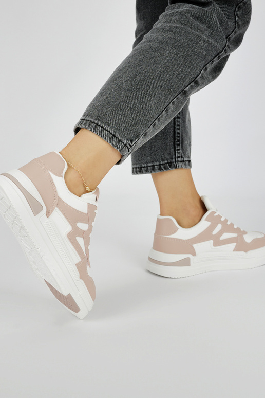 Rozā krāsas Apavi kedu modelī ar...